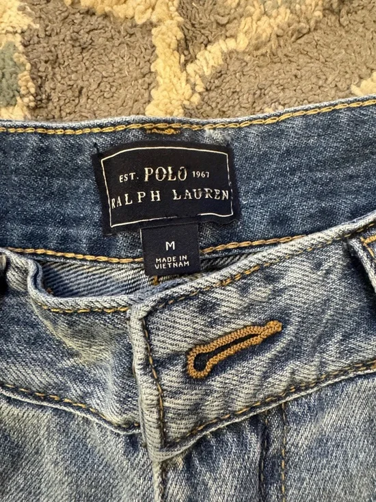 Polo by Ralph Lauren Light Blue Denim Bermuda Shorts - Picture 2 of 6